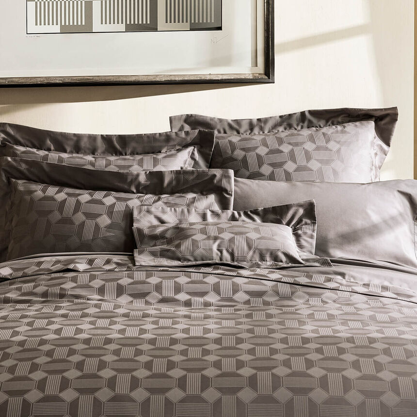 Shams Palacio Dark grey 66X66 100% cotton, , hi-res image number 2