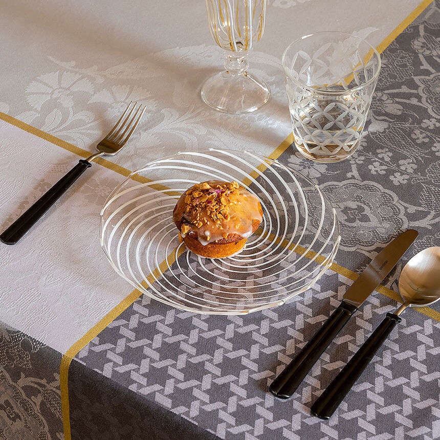 Tablecloth Voyage Iconique Grey 173x248 100% cotton, , hi-res image number 2