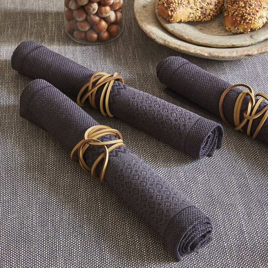 Napkin Slow Life Carbon 50x30 89% cotton / 11% linen, , hi-res image number 1