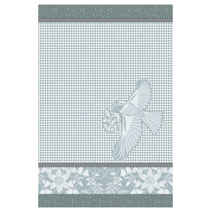 Hand towel Po&eacute;sie d'hiver Blue 54x38 100% cotton, , hi-res image number 1