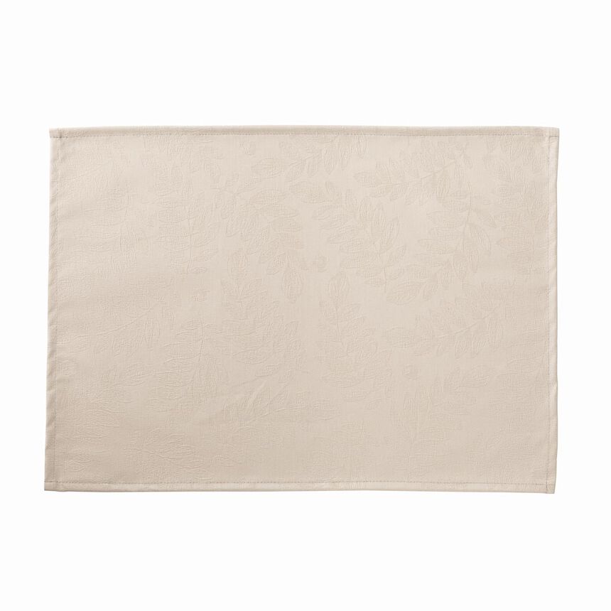 Coated placemat Vegetal mood Beige 50x36 100% cotton, , hi-res image number 2