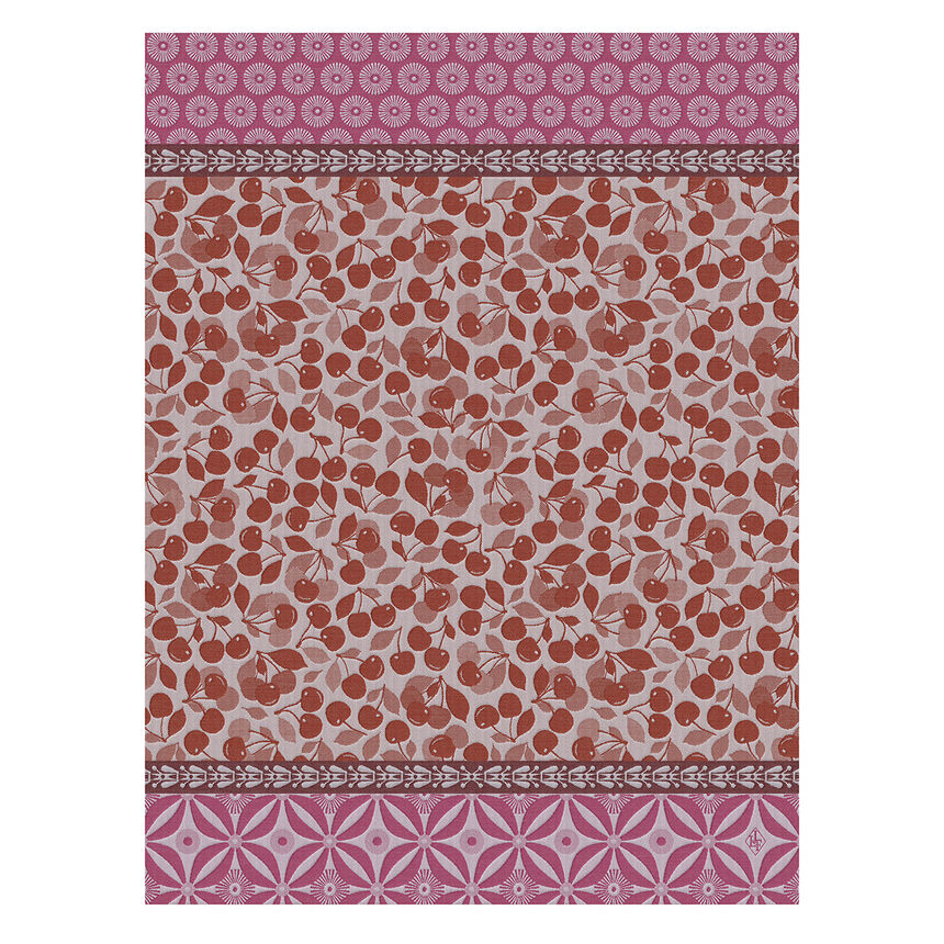 Tea towel Cerises Red 60x80 100% cotton, , hi-res image number 2