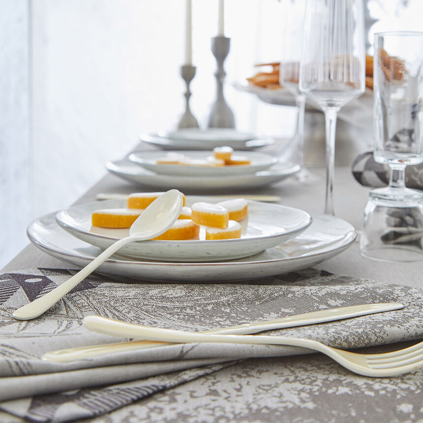 Tablecloth For&ecirc;t enchant&eacute;e Grey 175x175 100% cotton, , hi-res image number 1