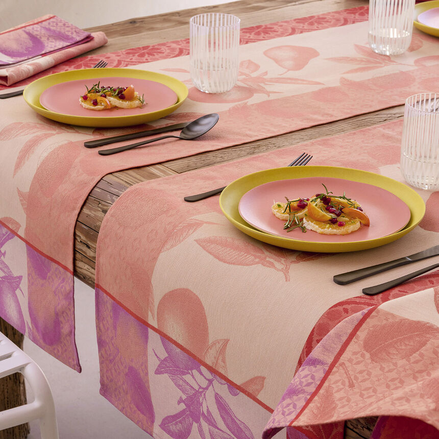 Runner Arri&egrave;re-pays Pink 50x150 100% cotton, , hi-res image number 0