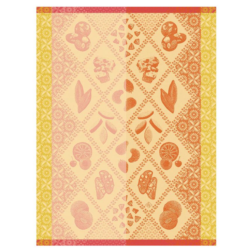Tea towel &Eacute;clats Du Midi Douceur Red 60x80 100% cotton, , hi-res image number 0