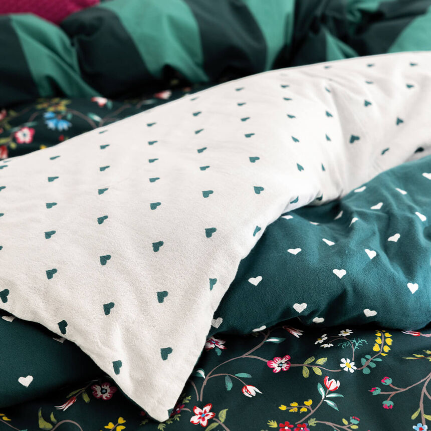 Quilt duvet Vagabonde Green 90X180 100% cotton, , hi-res image number 0