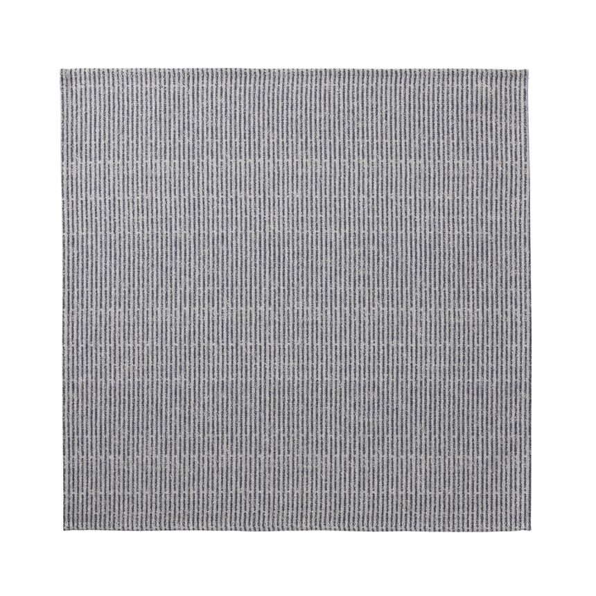 Napkin Empreintes Rayures Blue 50x50 100% cotton, , hi-res image number 1