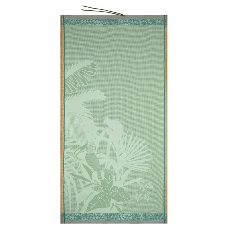 Beach towel Amazonie Light Green 100x200 100% cotton, , hi-res image number 0