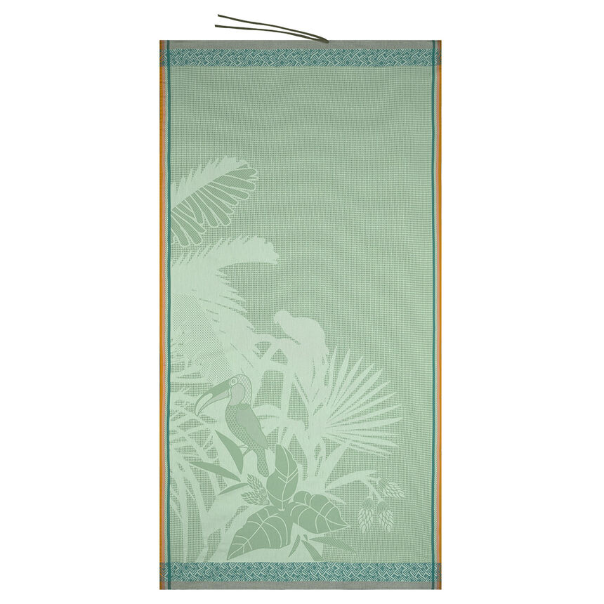 Beach towel Amazonie Light Green 100x200 100% cotton, , hi-res image number 0