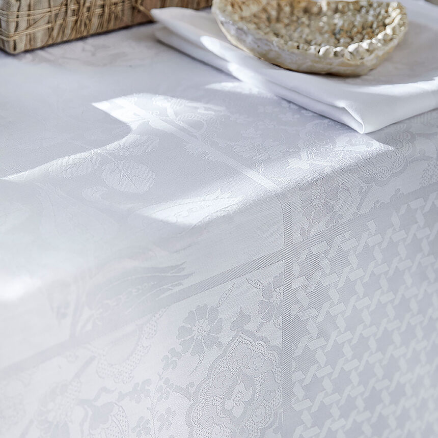 Tablecloth Voyage Iconique White 173x248 100% cotton, , hi-res image number 2