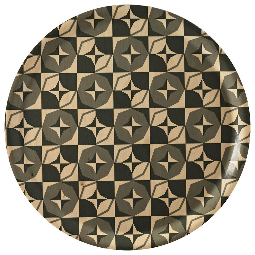 Tray Bistronome Grey &Oslash;38 Wood / 100% birch, , hi-res image number 0