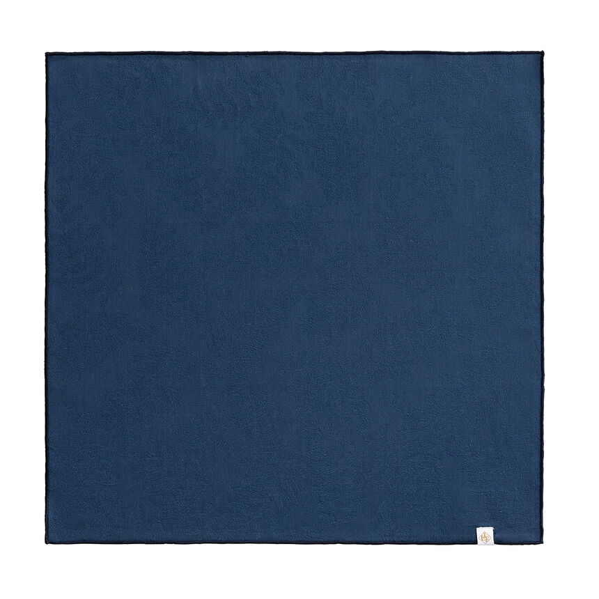 Napkin Vegetal mood avec surjet bourdon Blue 50x50 100% cotton, , hi-res image number 1