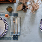 Tablecloth Manor lane Blue 175x175 100% cotton, , hi-res image number 2