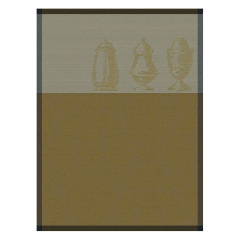 Tea towel Sucré Salé Yellow 60x80 100% cotton, , hi-res image number 0