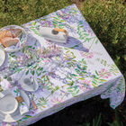 Tablecloth Pois de senteur Pink 150x150 50% cotton - 50 % linen, , hi-res image number 1