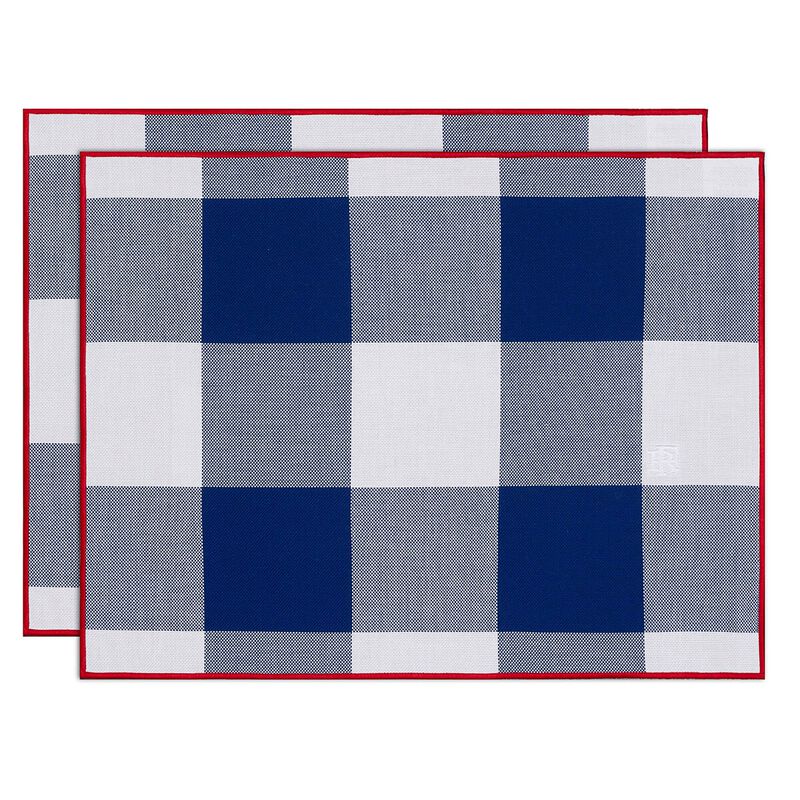 Box Set 2 Placemats Elysée Tricolor 48x36 100% cotton, , hi-res