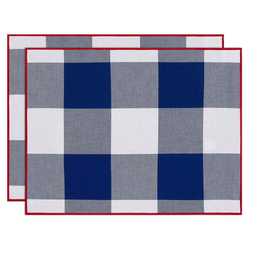 Box Set 2 Placemats Elys&eacute;e Tricolor 48x36 100% cotton, , hi-res image number 0