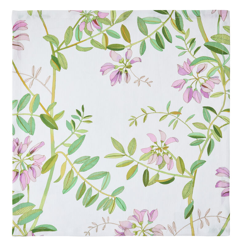 Napkin Pois de senteur Pink 45x45 50% cotton - 50 % linen, , hi-res image number 2