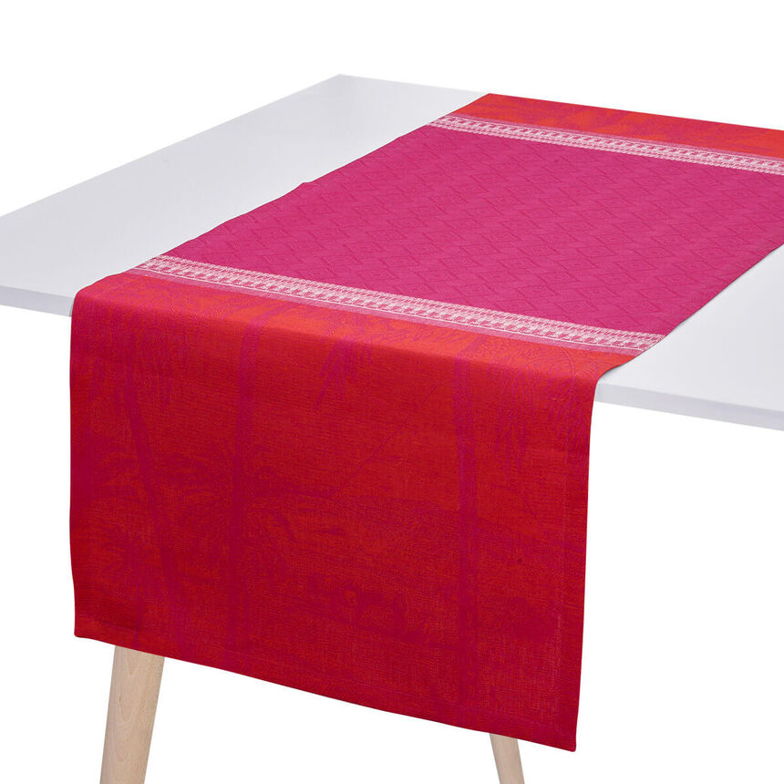 Runner Croisi&egrave;re sur le Nil Orchid 50x150 100% linen, , hi-res image number 0
