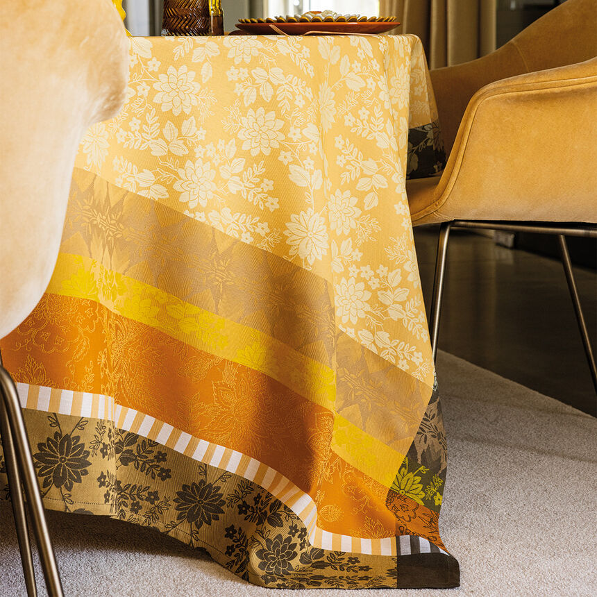 Coated tablecloth Gipsy Yellow 175x175 100% cotton, , hi-res image number 4