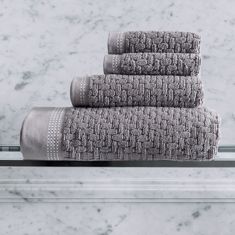Guest towel Couture Felt grey 30x50 100% cotton, , hi-res image number 1