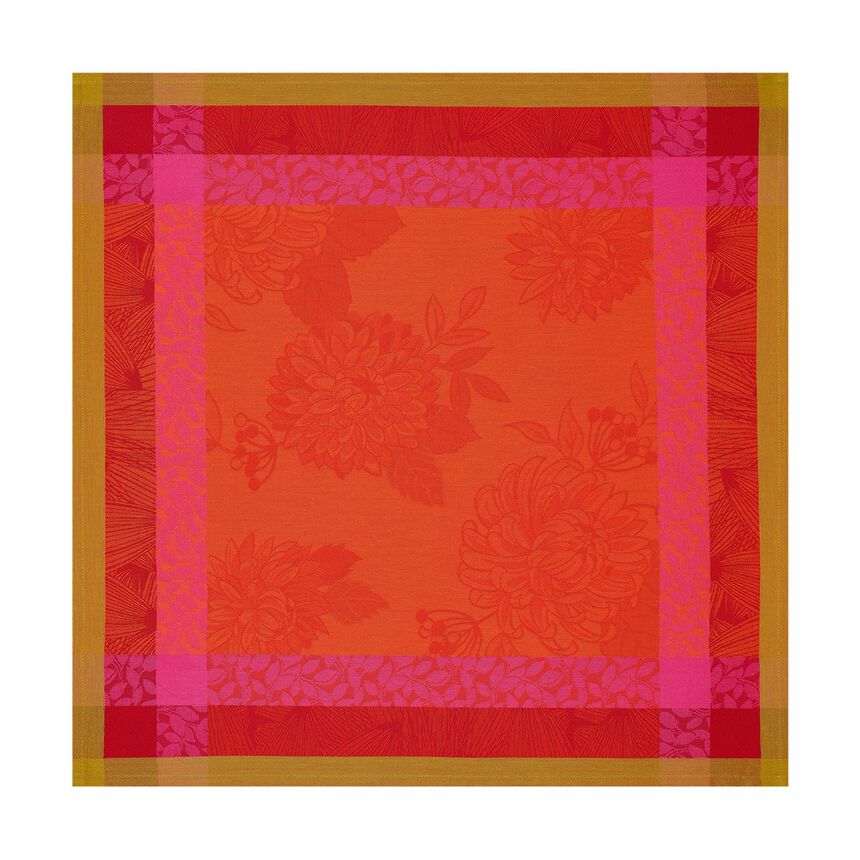 Napkin Parfums de bagatelle Nasturtium 58x58 100% cotton, , hi-res image number 0