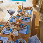 Coated placemat Sinhar&acirc;ja Coated Blue 50x36 100% cotton, , hi-res image number 0