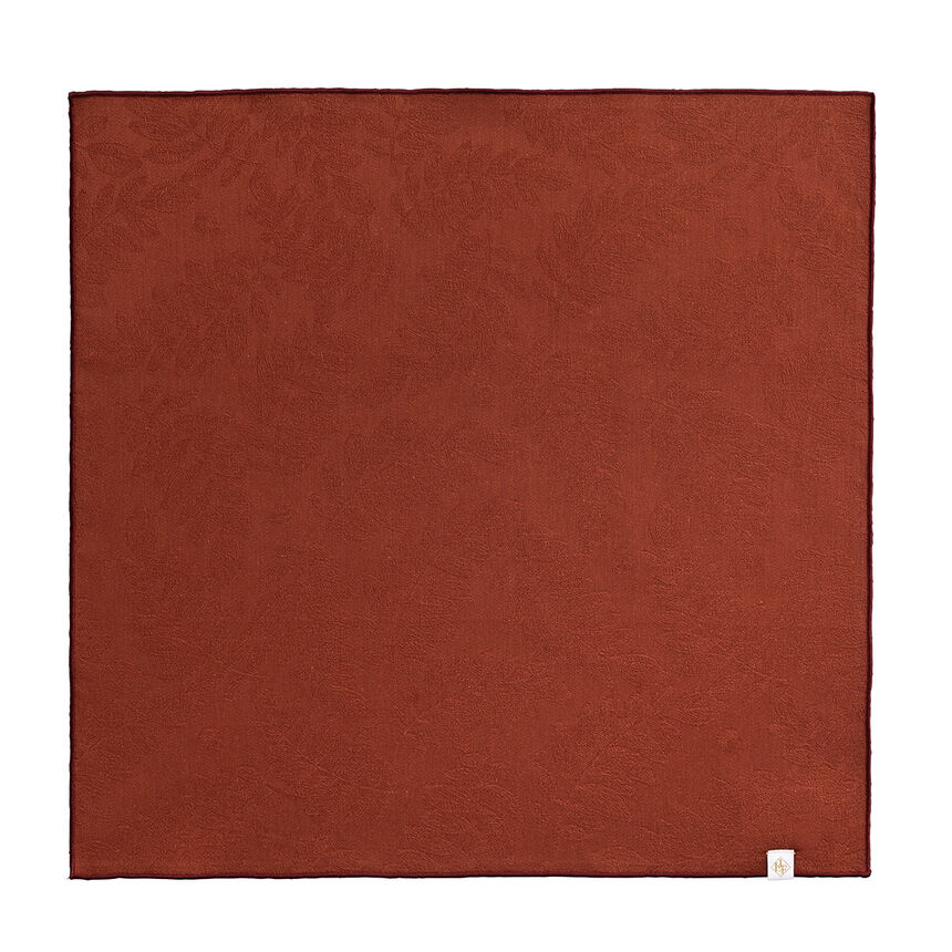 Napkin Vegetal mood avec surjet bourdon Red 50x50 100% cotton, , hi-res image number 0