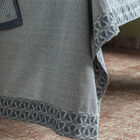 Tablecloth Empreintes Blue 150x150 100% cotton, , hi-res image number 4