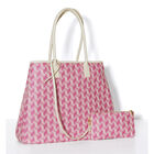 Shoulder bag Picto Pink  100% cotton, acrylic coating. Garnish: Cattle leather, , hi-res image number 3