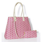 Shoulder bag Picto Pink 100% cotton, acrylic coating. Garnish: Cattle leather, , hi-res image number 3