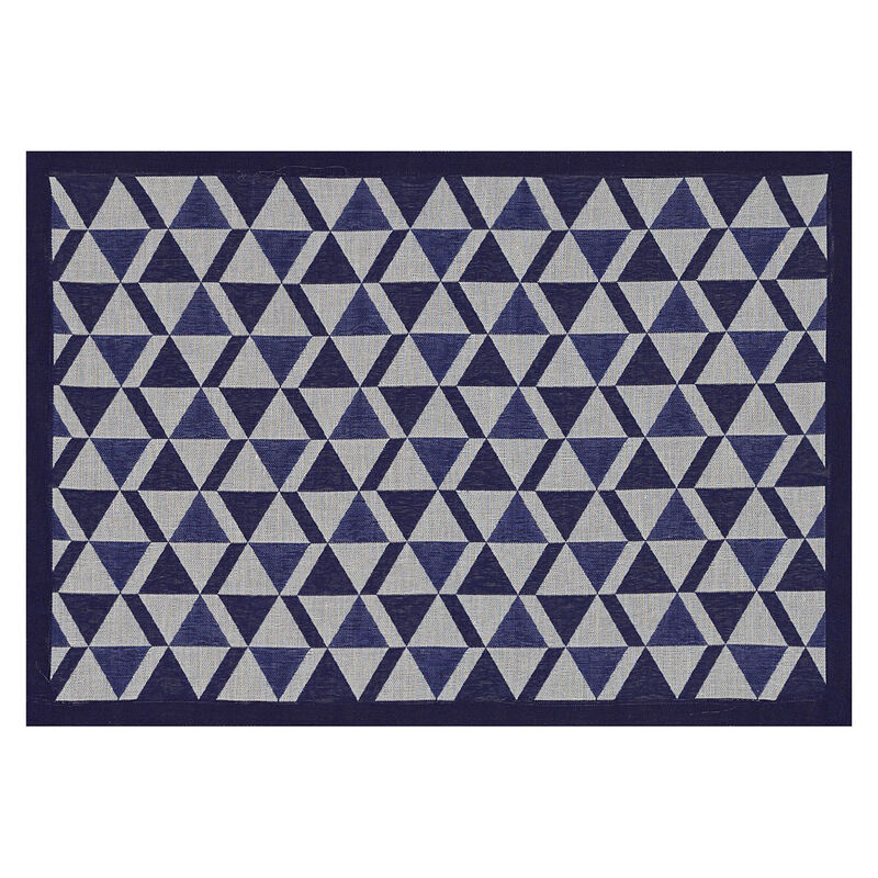 Coated placemat Bistro marcel Blue 50x36 100% cotton, , hi-res image number 1