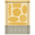 Tea towel Ronde des pains Yellow 60x80 100% cotton, , hi-res image number 1