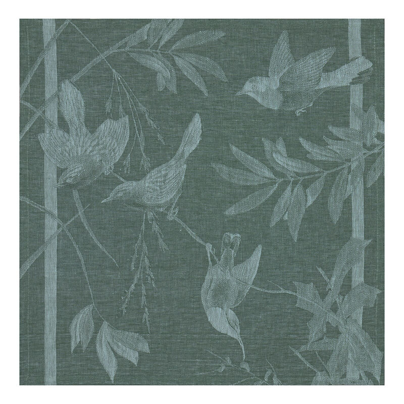 Napkin Volière Green 58x58 100% linen, , hi-res image number 0
