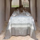 Coated tablecloth Azulejos Grey 175x175 100% cotton, , hi-res image number 0