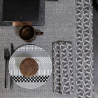 Napkin Empreintes Pois Black 50x50 100% cotton, , hi-res image number 0