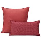 Cushion cover Ottomane Fresque Burgundy 50x50 100% linen, , hi-res image number 2
