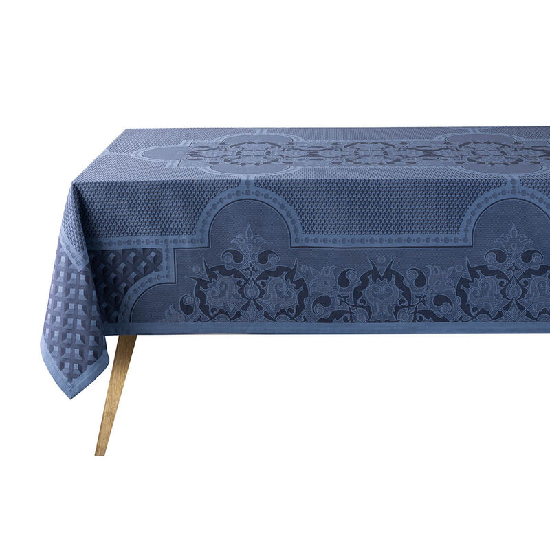 Tablecloth Palais Vénitien Blue 120x120 100% cotton, , hi-res