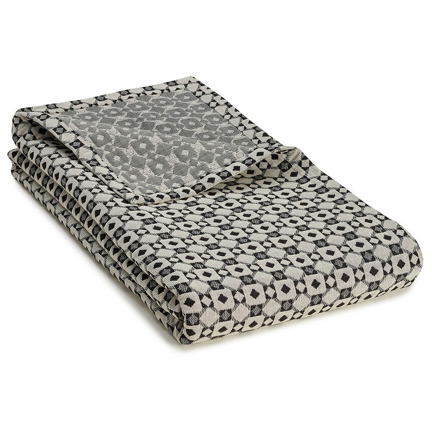 Throws Obsession Black 150x190 98% Cotton / 2% Polyamide, , hi-res image number 0