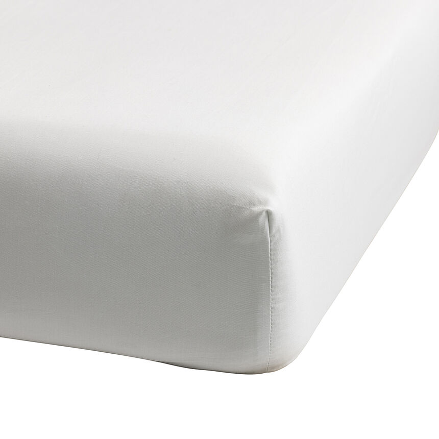 Fitted sheet Envol Grey 90X200X35 100% cotton, , hi-res image number 0