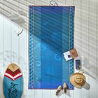 Beach towel Baignade à Socoa Blue 100x200 100% cotton, , hi-res image number 0