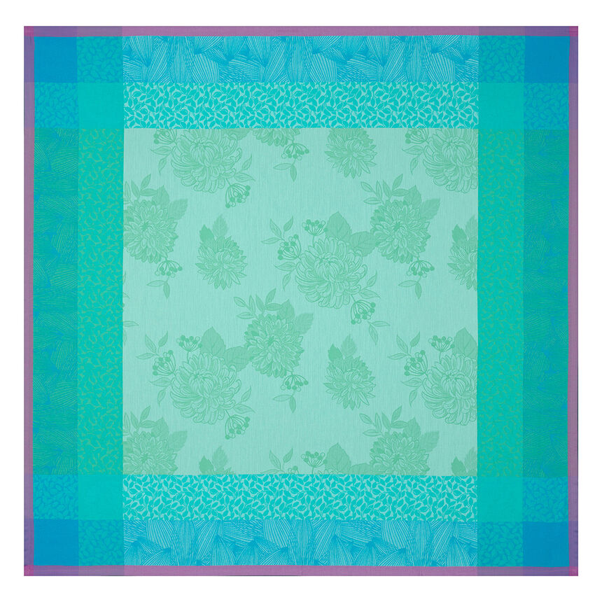 Tablecloth Parfums de bagatelle Hydrangea 175x175 100% cotton, , hi-res image number 2