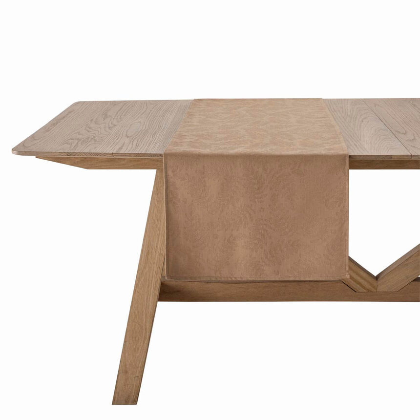 Runner Vegetal mood Brown 50x150 100% cotton, , hi-res image number 0