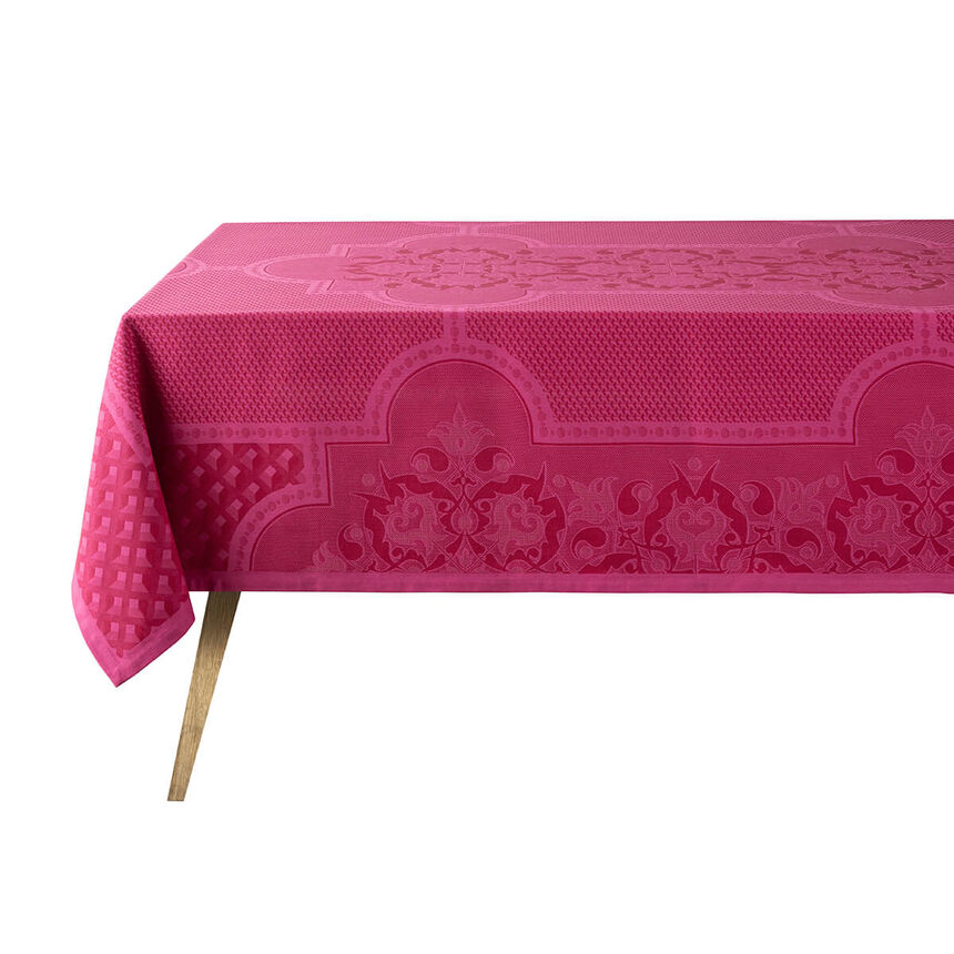Tablecloth Palais V&eacute;nitien Pink 120x120 100% cotton, , hi-res image number 0