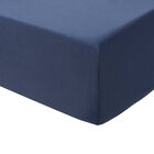 Fitted sheets Eclat Blue 100X200X35 100% cotton, , hi-res image number 2