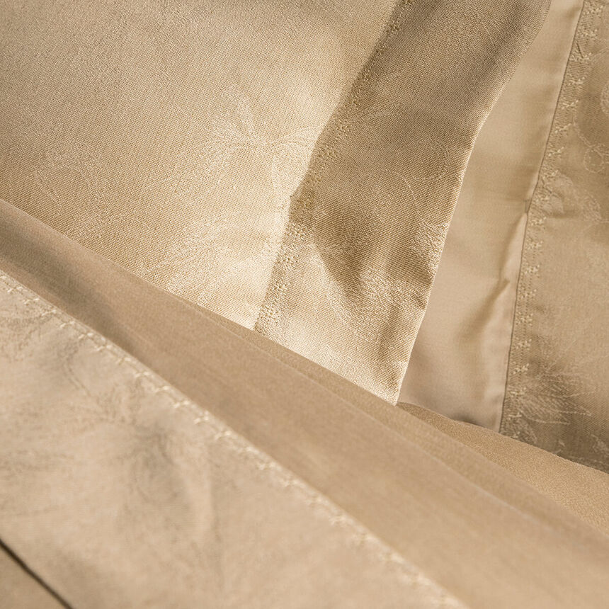 Flat sheet Arabesque Beige 240X300 50% cotton - 50 % linen, , hi-res image number 1