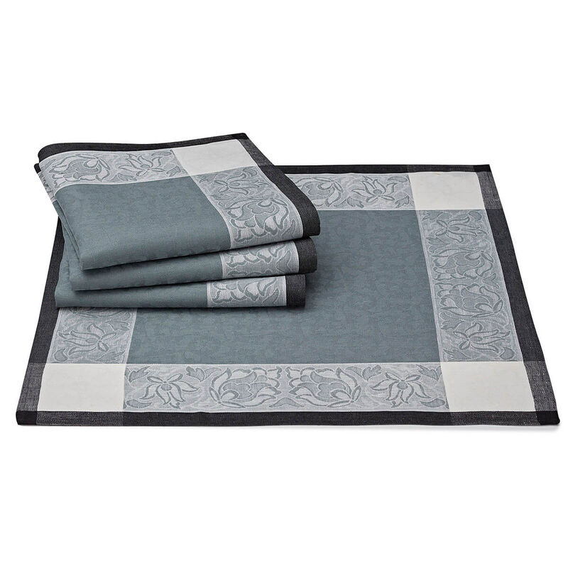 Napkin Ottomane Slate 58x58 100% linen, , hi-res image number 0