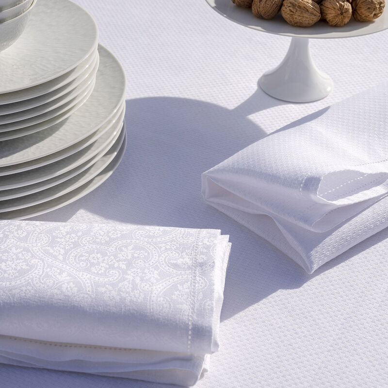 Napkin Portofino White 58x58 100% linen, , hi-res