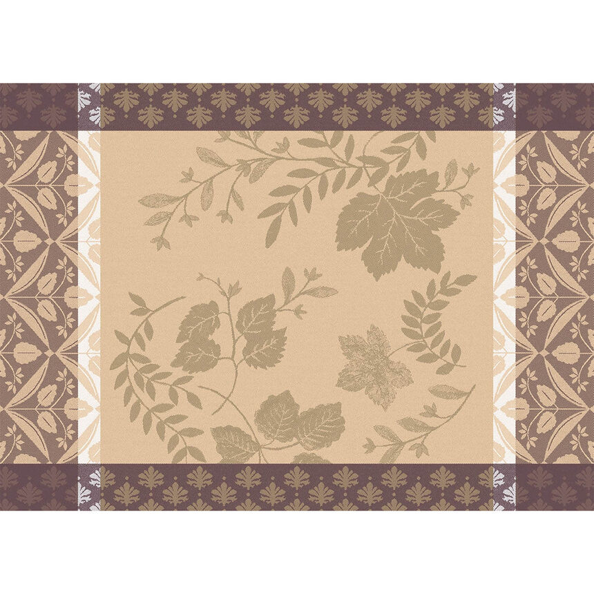 Coated placemat Manor lane Beige 50x36 100% cotton, , hi-res image number 1