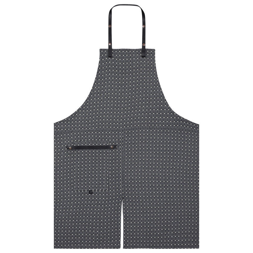 Apron Bistronome Grey 90x100 100% cotton, , hi-res image number 0